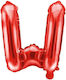 Luftballon Folie Buchstabe W Rot 40cm