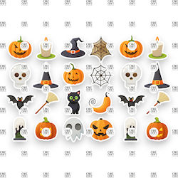Βρώσιμα Διακοσμητικά Σχέδια Halloween V2 24τμχ
