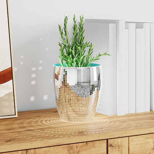 Vidaxl Mosaic Geometric Mirror 3 Pieces Silver 100 x 4 cm Glass