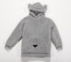 Leeping Lion Nef-nef Kinder Strandponcho Grau 4-6 Jahre