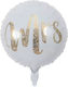 Luftballon Folie Weiß 45cm