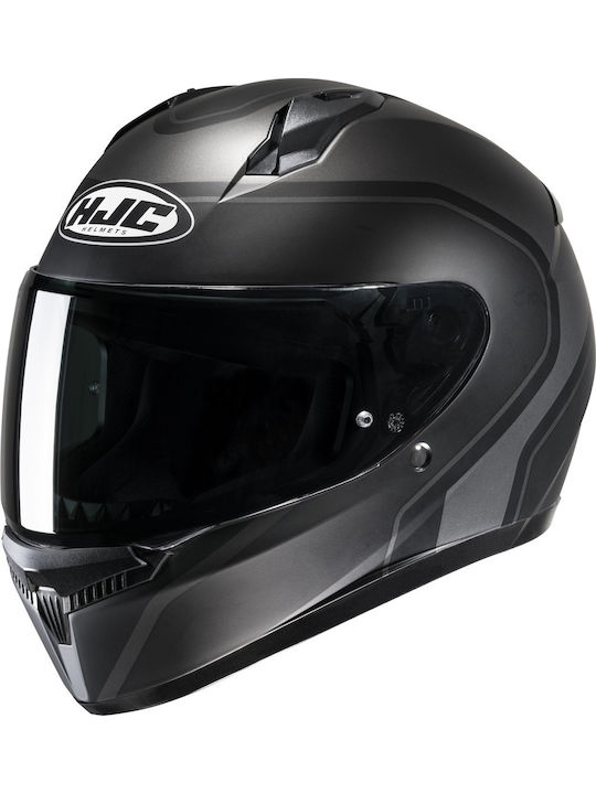 HJC C10 Elie Gray Motorcycle Helmet Full Face E...