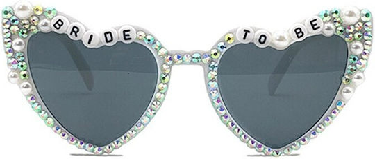 Ochelari Decorativi Flippy Mireasa De Viitor Model Perle Diamante Nuntă Fabricat Buc 15.3 X 5.7 X 14.5 Cm Alb