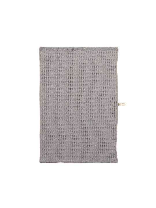 Nef-Nef Homeware Wafflow 24 Ποτηρόπανο σε Γκρι Χρώμα 45x68cm Nef-Nef Homeware Wafflow 24 Ποτηρόπανο σε Γκρι Χρώμα 45x68cm