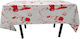 Tablecloth Flippy Foil Halloween Print Help Me 137 X 183 Cm White Red