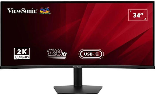 Viewsonic VA3420C Ultrawide IPS HDR Curved Monitor 34" QHD 3440x1440 with Response Time 1ms GTG
