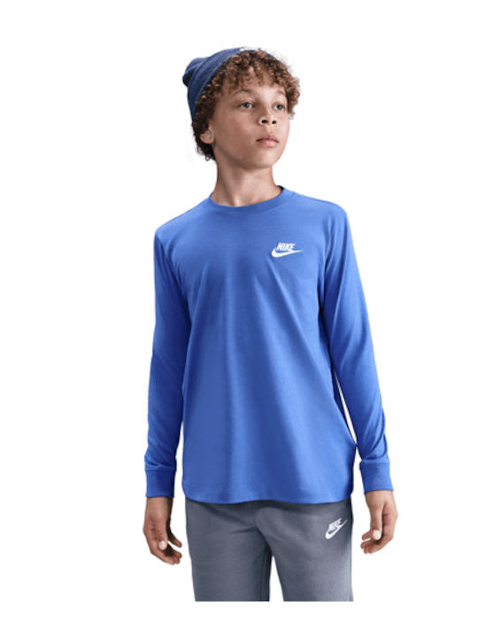 Nike Kids' Shirt Long Sleeve Blue