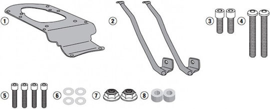 Kappa Moto Rack for Piaggio MP3