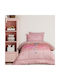 Das Home Kids Duvet Cover Single with Hollowfiber Filling Life Is Magic Pink 160x220cm