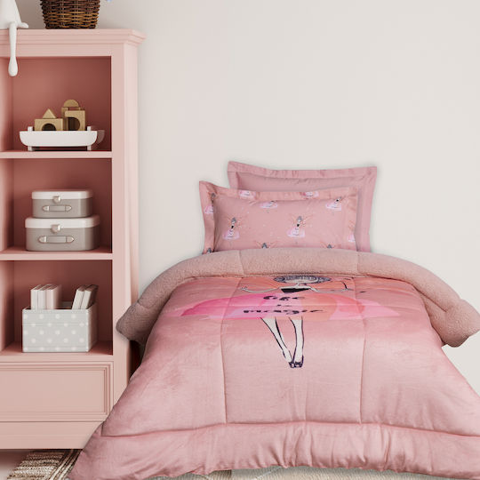 Das Home Детско завиване Единично с Холофайбърно пълнеж Life Is Magic Pink 160x220cm Das Home Детско завиване Единично с Холофайбърно пълнеж Life Is Magic Pink 160x220cm