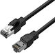 Lanview S/FTP Kat.6a Gigabit Netzwerkkabel Außenbereich Schwarz