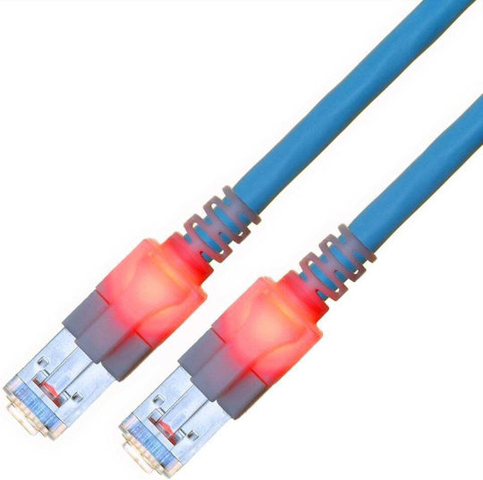 Sacon S/FTP Cat.6 Ethernet Network Cable 10m Blue 1pcs
