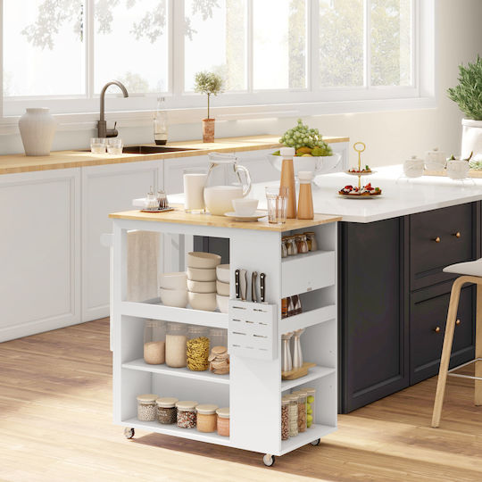 Floor Cabinet White 86.5x47x88 cm