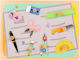 Wooden Kids Peg Puzzle for 3+ years+ Years 9pcs