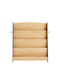 Kids Wooden Bookcase Gray 91x30x89cm