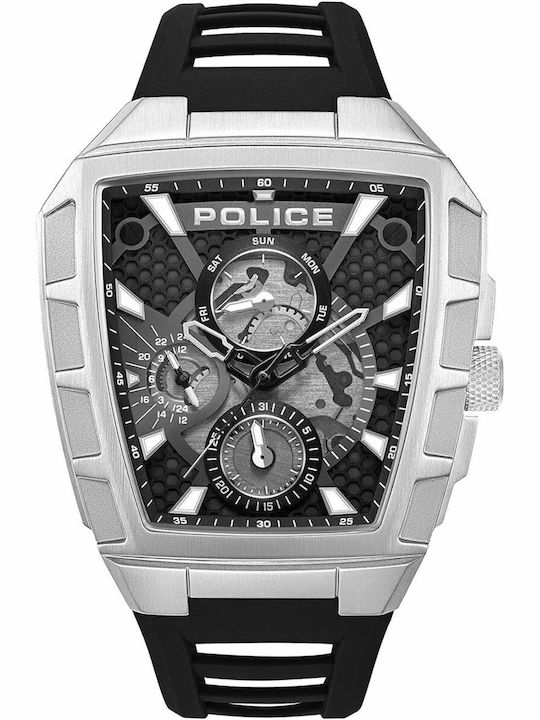 Police Tough Gear Men's Watch Battery with Blac...