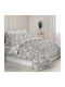 Espree Σετ Σεντόνια Διπλά 200x270εκ. Grey (4τμχ)