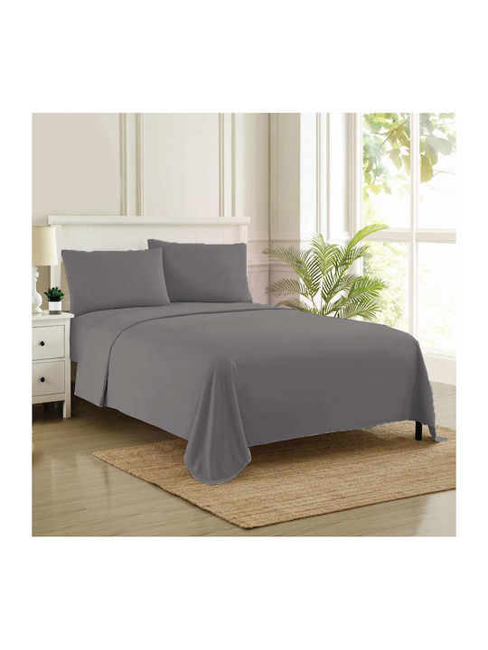 Espree Solid Σεντόνι King Size 280x270εκ. Dark ...