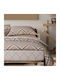 Das Home Sheet Sets Queen with Elastic 170x200+35cm. Casual 5435 Beige, Black 4pcs
