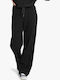 Keep It Straight Women's Fabric Trousers Straight Line Black