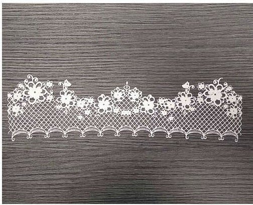 Elastic Element Flower Lace N377 28x7.5cm