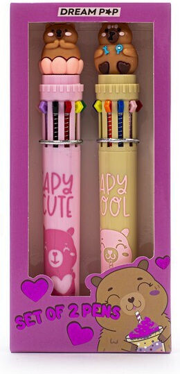 Tri-Coastal Design Dream Pop Capybara Στυλό Ballpoint 2τμχ