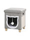 Pawhut Cats Scratching Post Gray 35.5x35.5x42.5cm