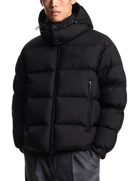 Μπουφάν Puffer Αδιάβροχο Μαυρο