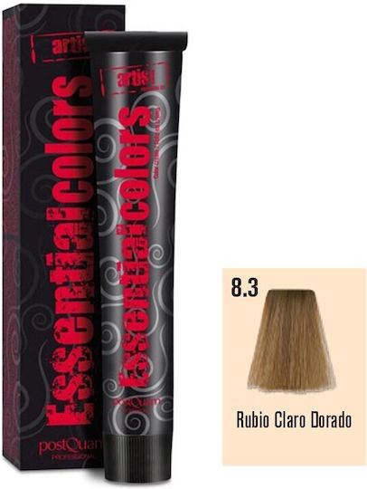 PostQuam Professional Βαφή Μαλλιών 8.3 Light Blond Golden 60ml
