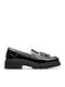 Tassel Patent Leather Women's Loafers in Black Color