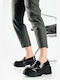 Patent Leather Women's Loafers in Black Color
