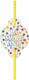 Set 10 Straws Flippy Happy Birthday Collection 27 X 7 Cm Cardboard Plastic Multicolor