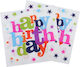 Set 10 Tischservietten Flippy Happy Birthday Collection 32 x 32 cm Papier Mehrfarbig