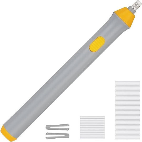 Radieră Electrică Flippy Sketches Art Vârf Grosime 3 Mm/5 Mm 2 X Baterii Aa Nu Sunt Incluse Abs Gri