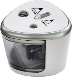 Electric Sharpener 2 Holes Flippy Gray 4 X Aa Batteries Not Included 7.5 X 7.5 X 7.5 Cm Gray