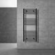 LuxeBath Electric Towel Rail 900W 120x50cm Black
