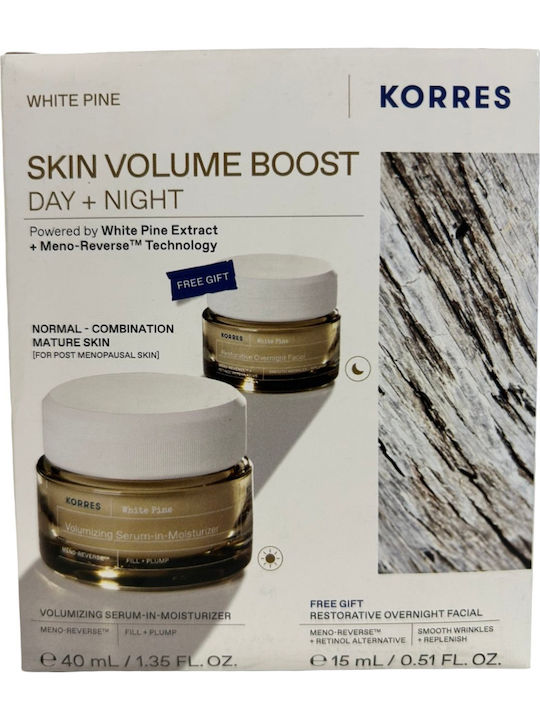 Korres White Pine Skin Volume Boost Day + Night Hautpflegeset für Feuchtigkeitsspendend Korres White Pine Skin Volume Boost Day + Night Hautpflegeset für Feuchtigkeitsspendend