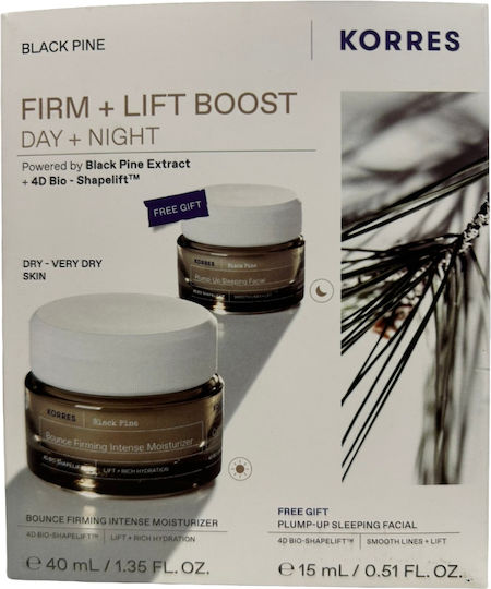 Korres Black Pine Firm Lift Boost Day + Night Σετ Περιποίησης για Σύσφιξη 2τμχ