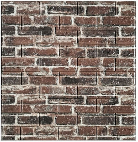 Set 10 Wall Stickers Flippy Self-adhesive 70 X 77 Cm 4 Mm Thickness Covered Surface 5.3 Sqm Pvc Red Brick Pattern Brick-colored Set 10 Wall Stickers Flippy Self-adhesive 70 X 77 Cm 4 Mm Thickness Covered Surface 5.3 Sqm Pvc Red Brick Pattern Brick-colored