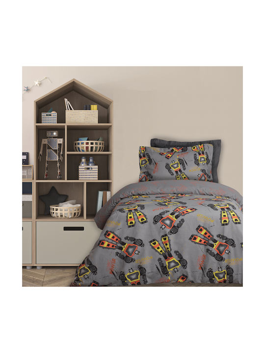 Das Home Σετ Μονά 4974 Grey 170x260cm