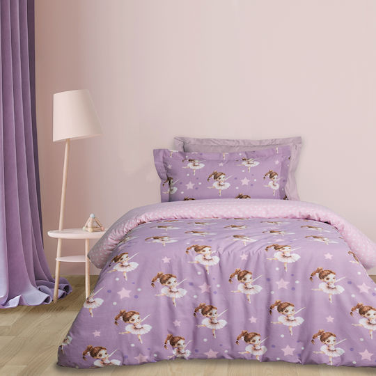 Das Home Single Set 4972 Pink Purple 170x260cm