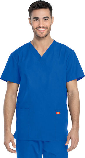 Dickies Unisex Blue Pants & Blouse Set Cotton and Polyester