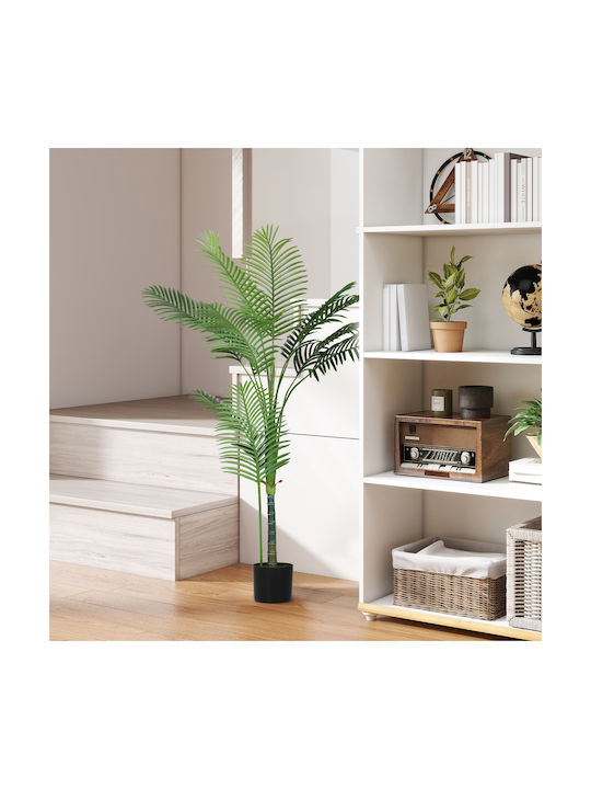 Homcom Artificial Areca Plant Tall 150 Cm Indoor Pot Decoration Home Office Green 83c-057v00gn