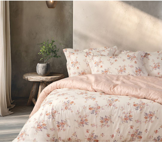 Nef-Nef Homeware Υπέρδιπλο 240x230εκ. Lefebr Ecru/rose Nef-Nef Homeware Υπέρδιπλο 240x230εκ. Lefebr Ecru/rose