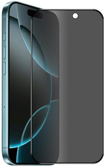 Privacy Full Face Tempered Glass Μαύρο (iPhone Air)