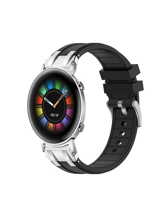 Strap Silicone Silver (Huawei Watch GT2 / GT3 (42mm) / GT3 Pro (43mm))