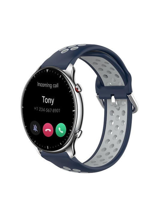 Λουράκι Σιλικόνης Μπλε (Amazfit GTR 2)