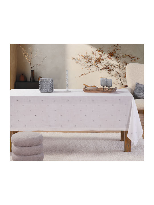 Nef-Nef Homeware Покривка за маса Памучна Serena Ecru 150x250бр