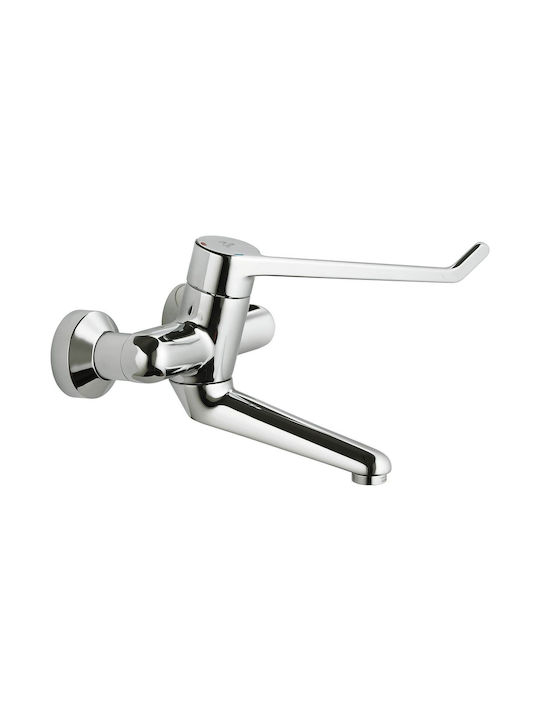 Baterie Pentru Lavoar De Perete Ideal Standard Ceraplus B8315aa Cromată Lucioasă Argintie