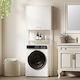 HomCom Floor Bathroom Column Cabinet for Laundry M64xB20xH180cm White